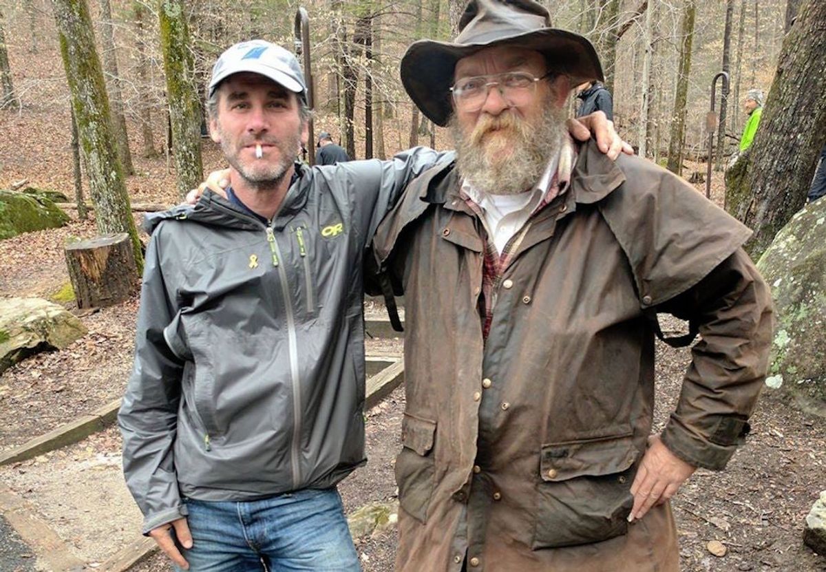 Seth Wolpin, left, with Barkley race director, Gary Cantrell. Photo credit: Seth Wolpin