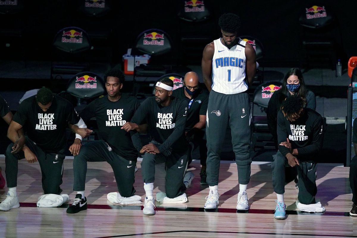 Jonathan Isaac was the only member of the Orlando Magic to not kneel or wear a Black Lives Matter shirt.