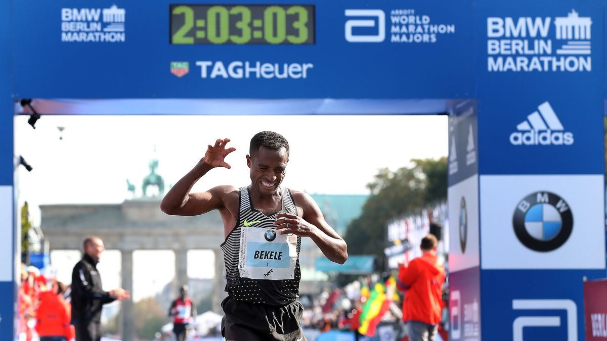 Kenenisa Bekele comes close to the marathon world record. (Photo credit: Ronny Hartman/ [object Object] )
