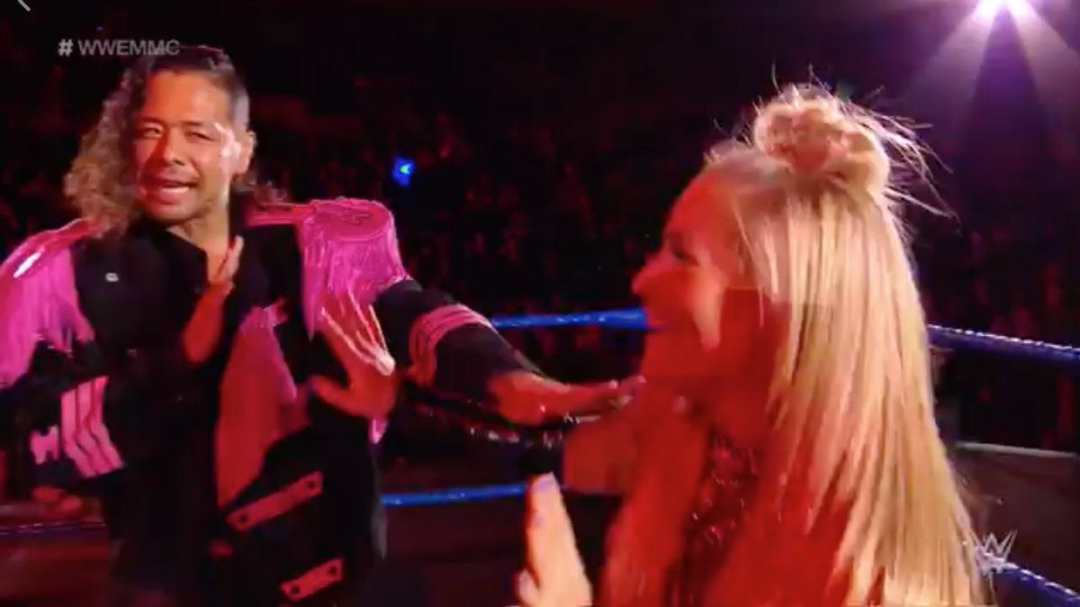 Shinsuke Nakamura does not think Natalya dances as well as him (Screenshot/ [object Object] )