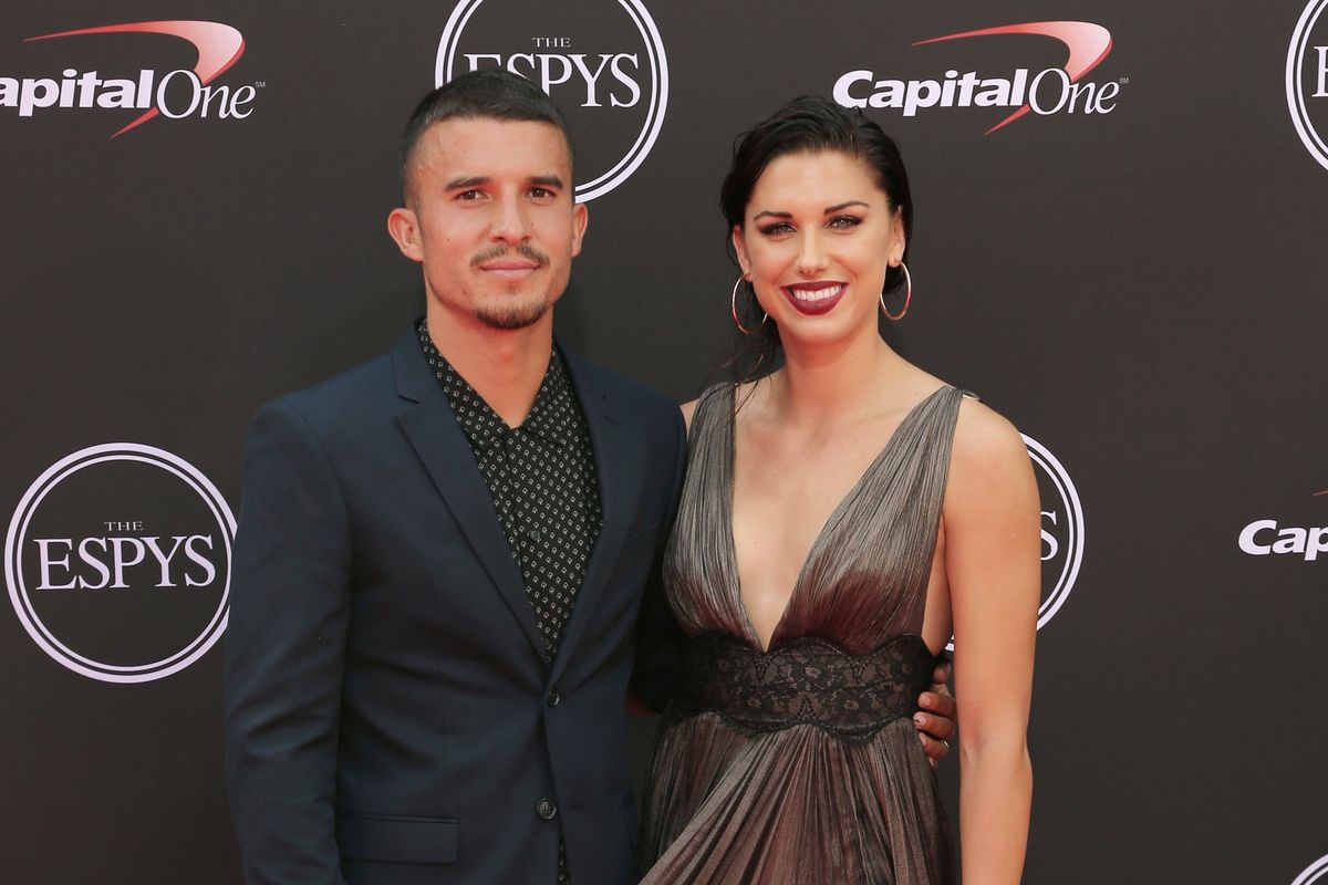 Alex Morgan and husband Serrando Carrasco welcomed their first born into the world.