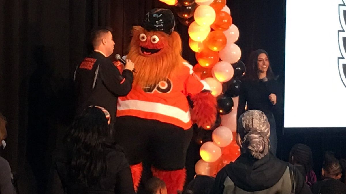 Gritty does his first interview with the media.