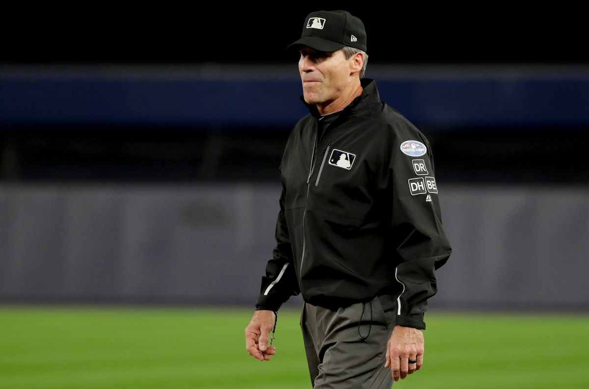 It is never a good sign when there are a whole bunch of photos of a specific umpire on the wire.