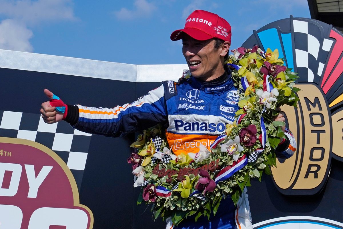 Takuma Sato won the Indianapolis 500 after a yellow flag came out during the final stretch.