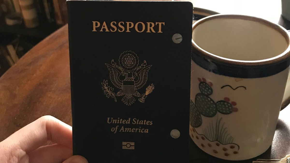My old passport, after it was executed for being useless and bad.