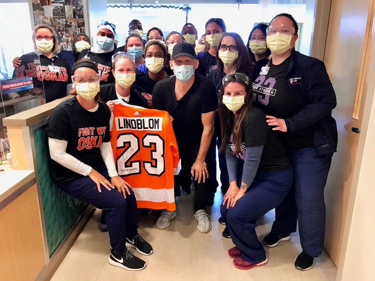 Oskar Lindblom completed his cancer treatment at University of Pennsylvania, a major step in.his fight against Ewing sarcoma.