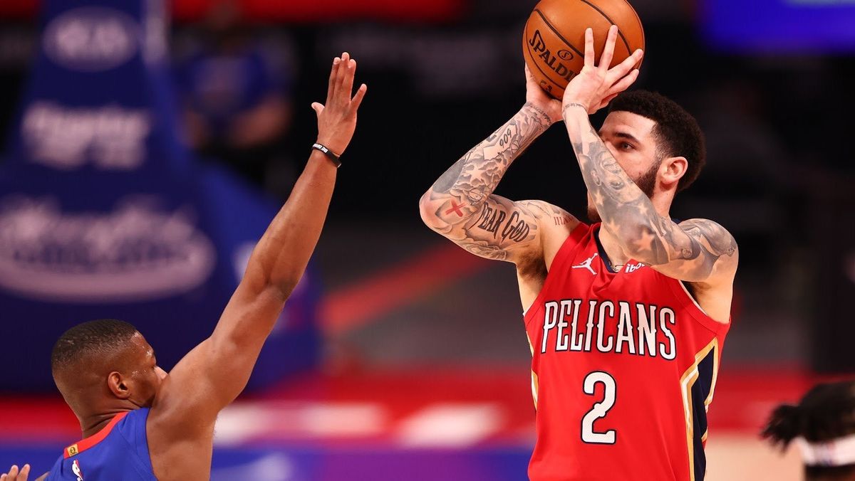 Lonzo Ball is now a threat from three-point range.