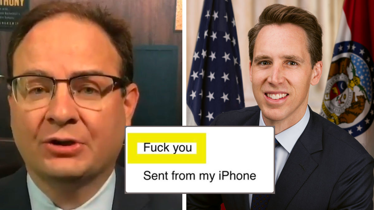 Adrian Wojnarowski (l.) apologized for righteously lighting up Missouri  Senator Josh Hawley (r.) in an email the Republican legislator released  Friday.