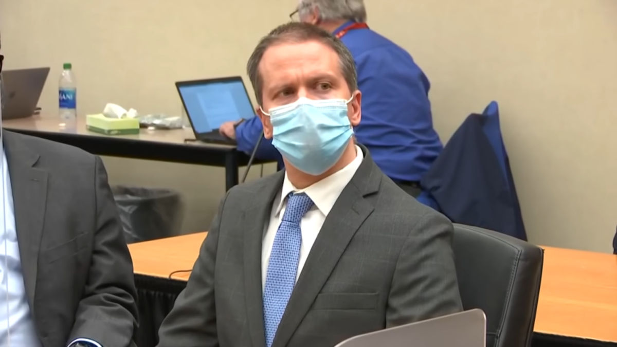 Derek Chauvin trying to process the three guilty verdicts that came his way yesterday.
