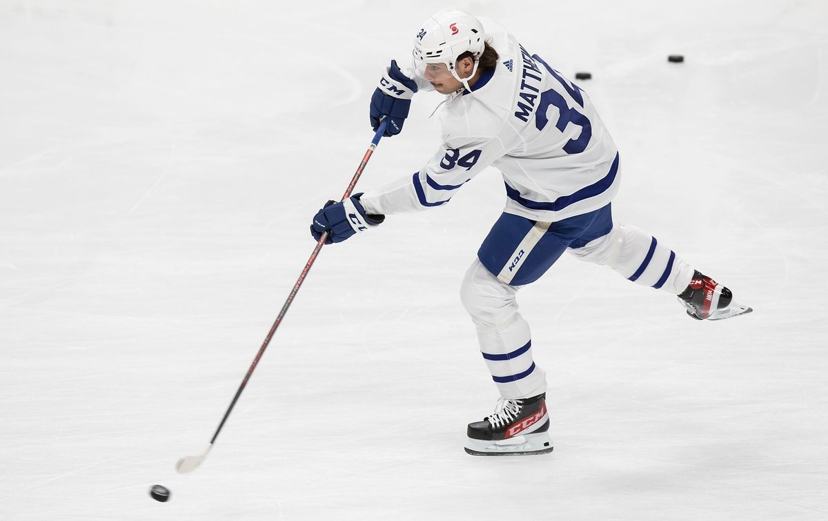 Auston Matthews is on a blistering goal-scoring pace.