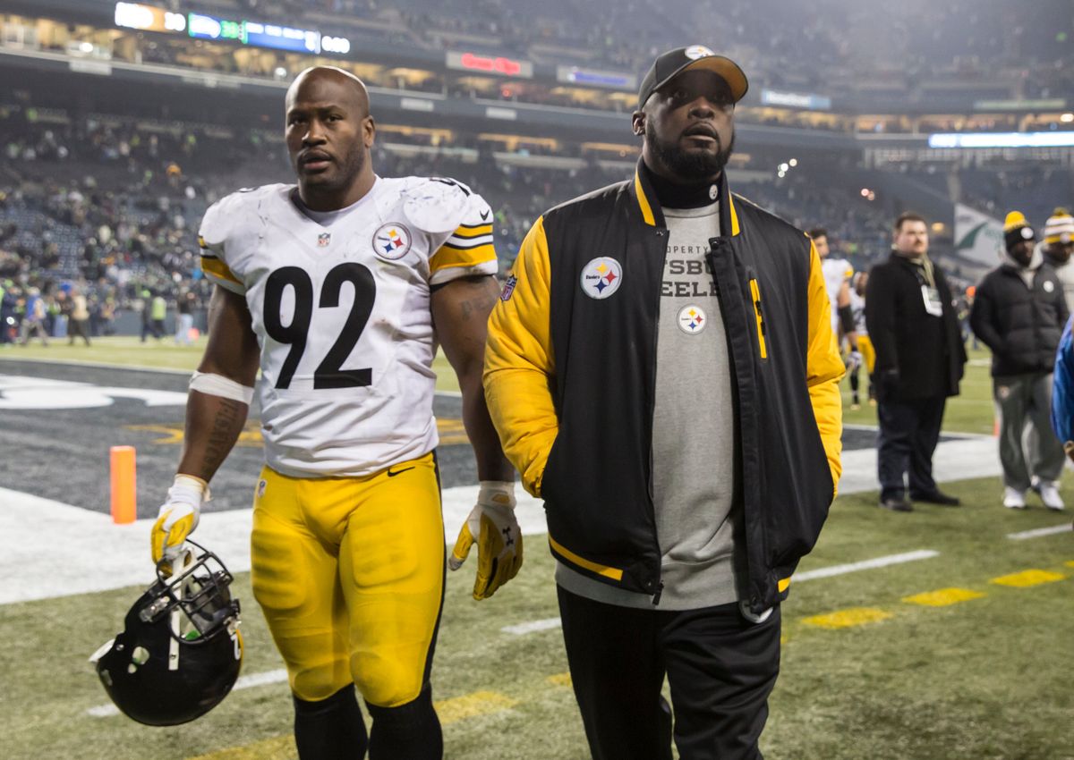 James Harrison said that the G-est thing Mike Tomlin ever did was give him an envelope af money after a hit that gave Mohamed Massaquoi a concussion in a 2010 game.