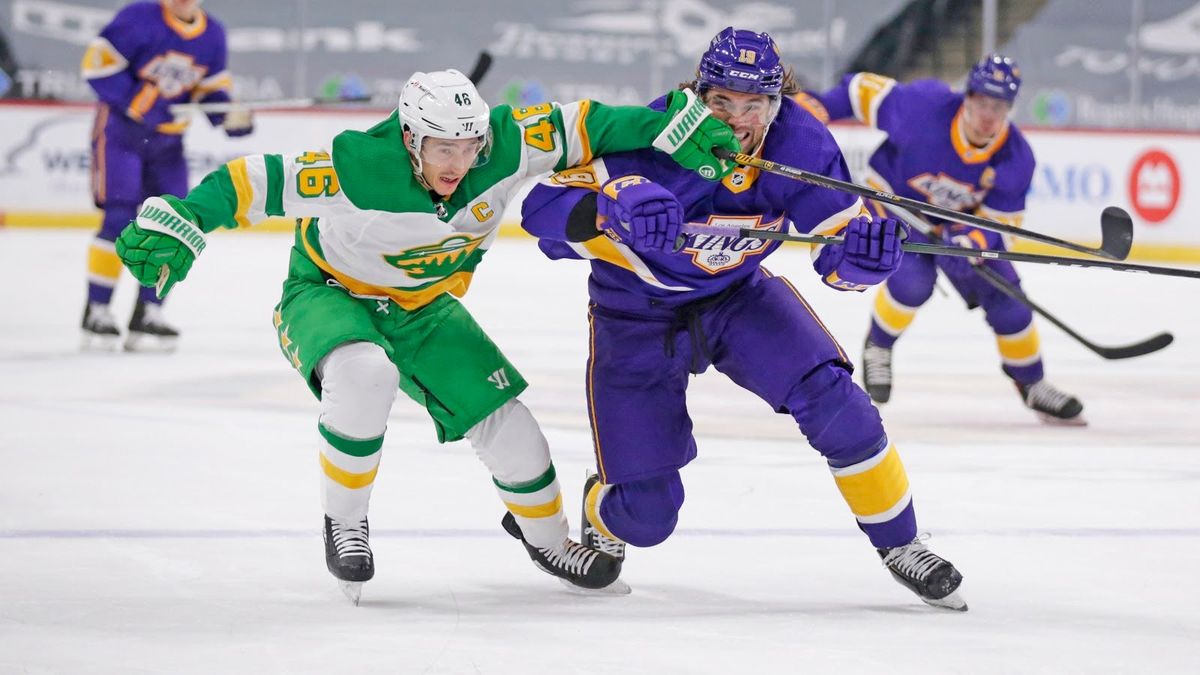 There was a whole lot of color in the Wild-Kings game last night.