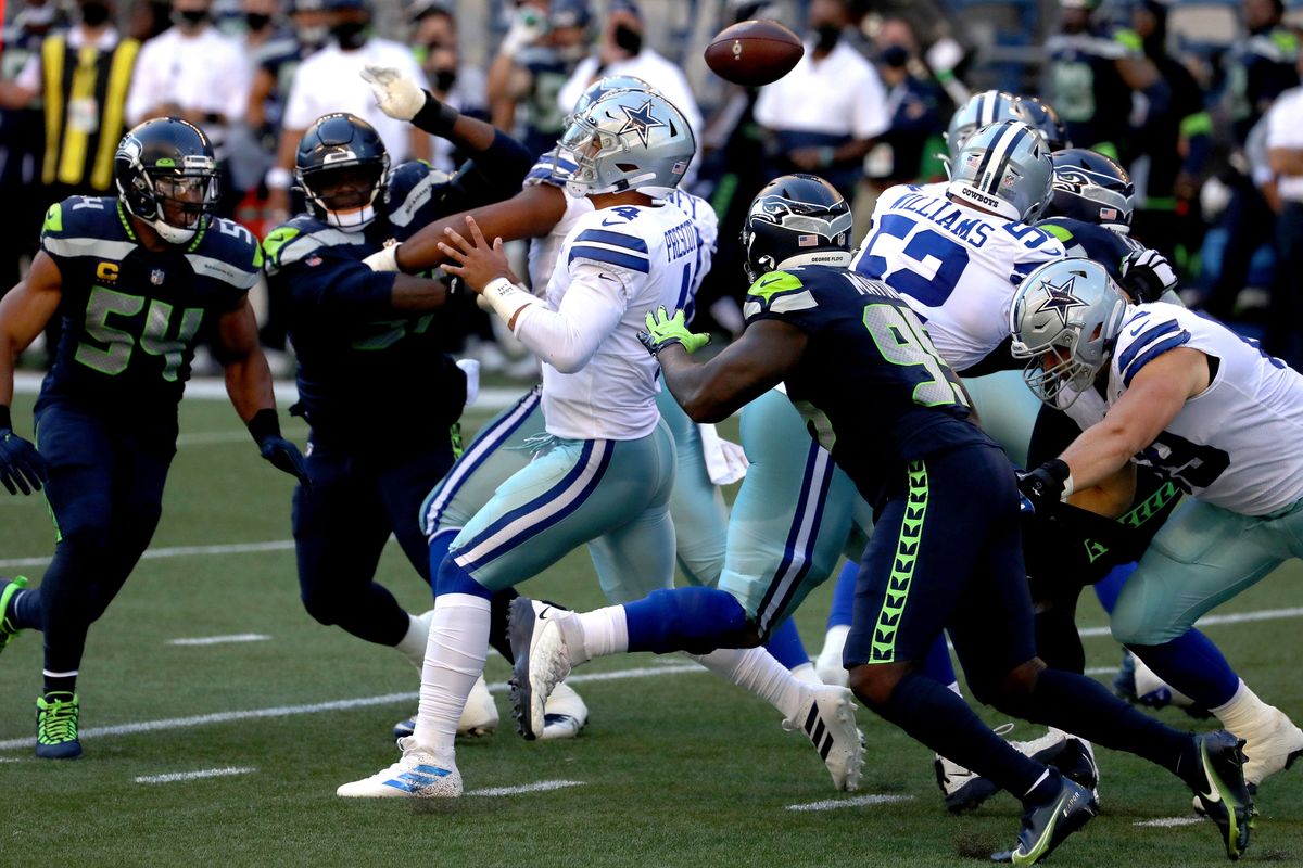 The Cowboys pocket collapses Sunday against the Seahawks defense, just  as their season will collapse unless big-money QB Dak Prescott can find  a new gear.