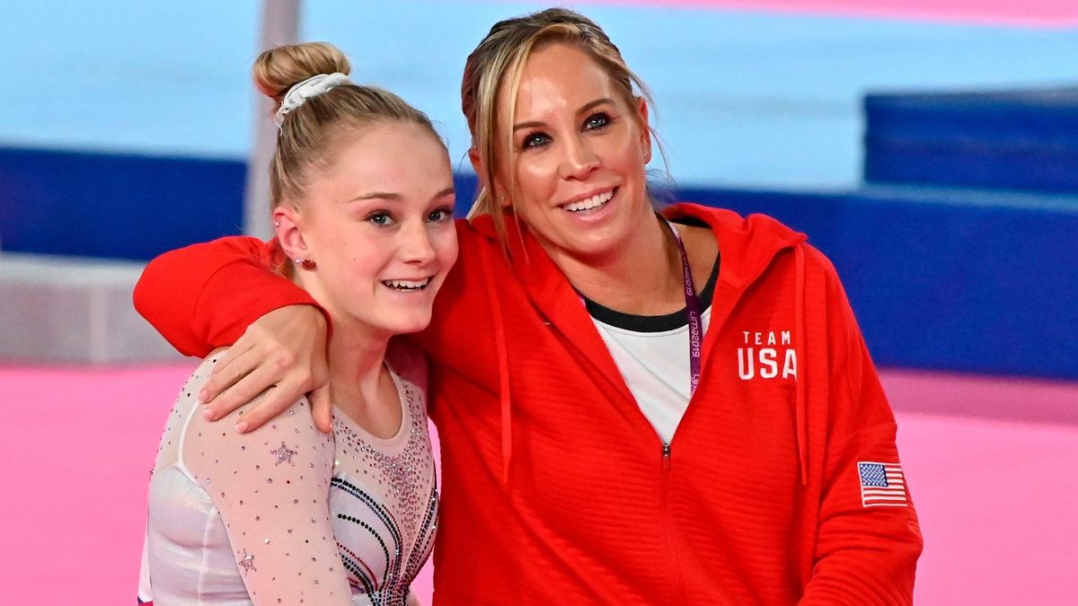Team USA gymnast Riley McCusker (l.) reportedly wrote a letter critical of now-suspended coach Maggie Haney (r.)