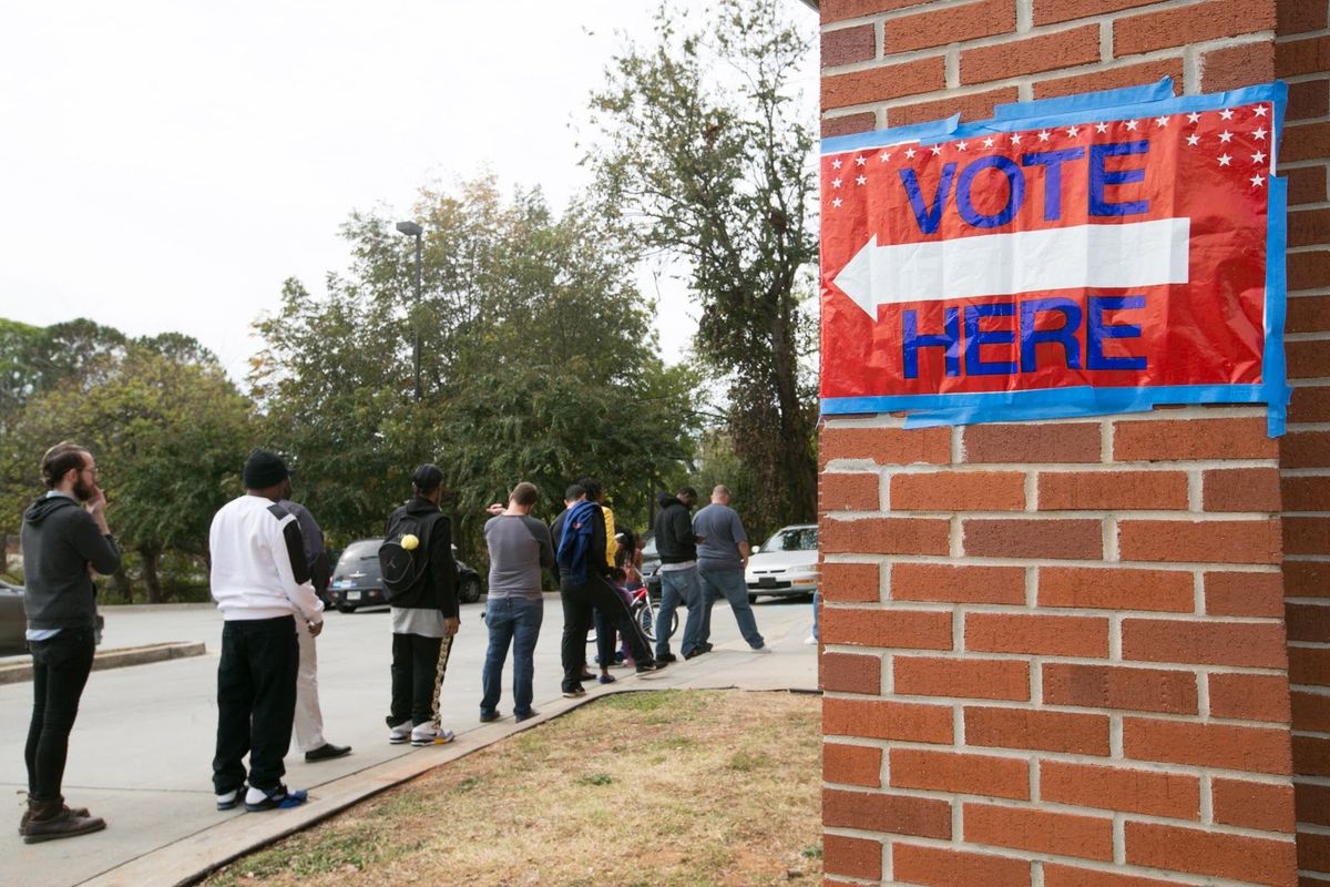 Long lines to vote in Atlanta have been an increasing problem. What if voters had an NBA player to greet them and thank them for coming out and enduring the wait?
