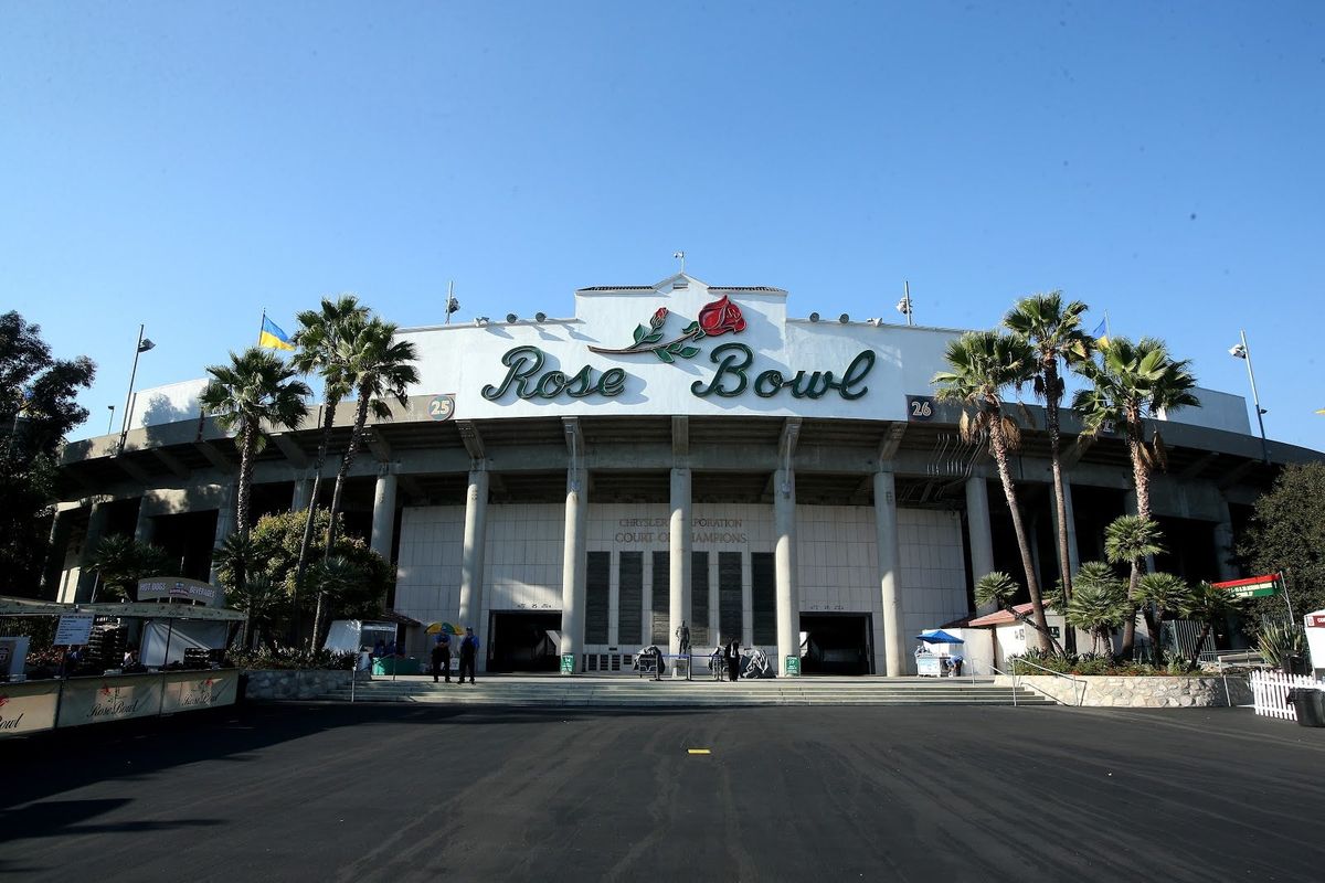 This year’s Rose Bowl… won’t even be played at the Rose Bowl.