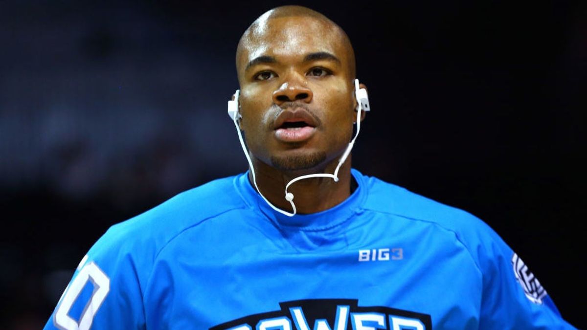 Remember Some Guys All-Star and BIG3 Participant Corey Maggette. Photo: Mike Stobe/ [object Object]
