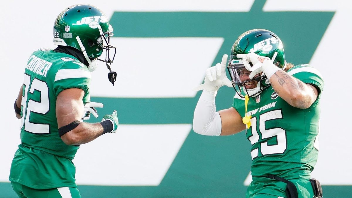 Jets  Jamison Crowder and Ty Johnson  celebrate their future with Sam Darnold and Adam Gase.