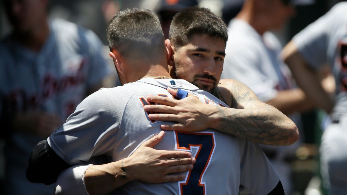 Nick Castellanos gets consoled for being the biggest bat to move at the deadline.
