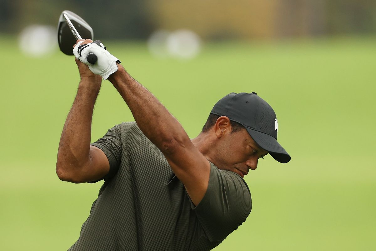 Tiger Woods almost aced the 16th at Augusta.
