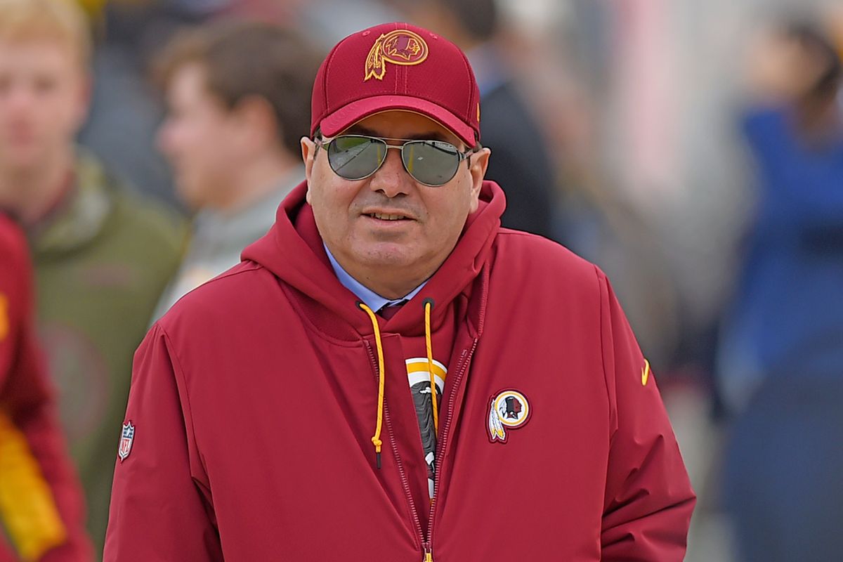 Washington football team owner Daniel Snyder festooned in racism.