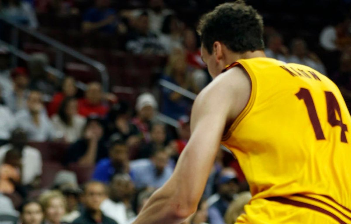 Sasha Kaun, probably, in a game. Photo via  [object Object] .