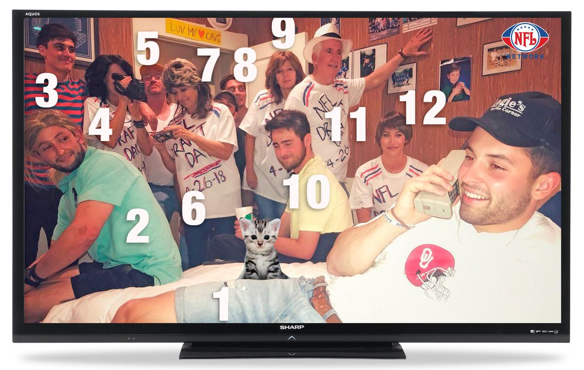 Will more than nine people be in one room as with Baker Mayfield back In 2018 ? How about a cat? There’s plenty to bet on come NFL Draft Day.
