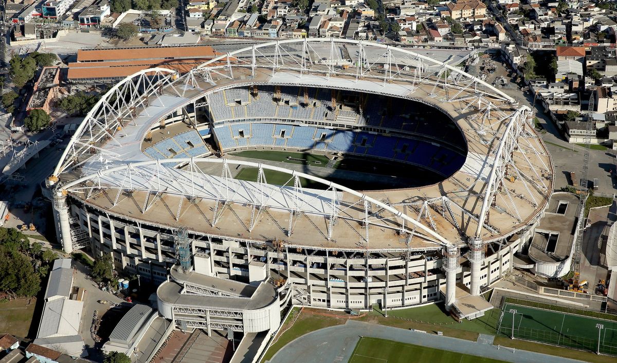 Rio’s Olympic Stadium, where some of Jama Aden’s athletes will compete. (Photo credit: Matthew Stockman/ [object Object] )