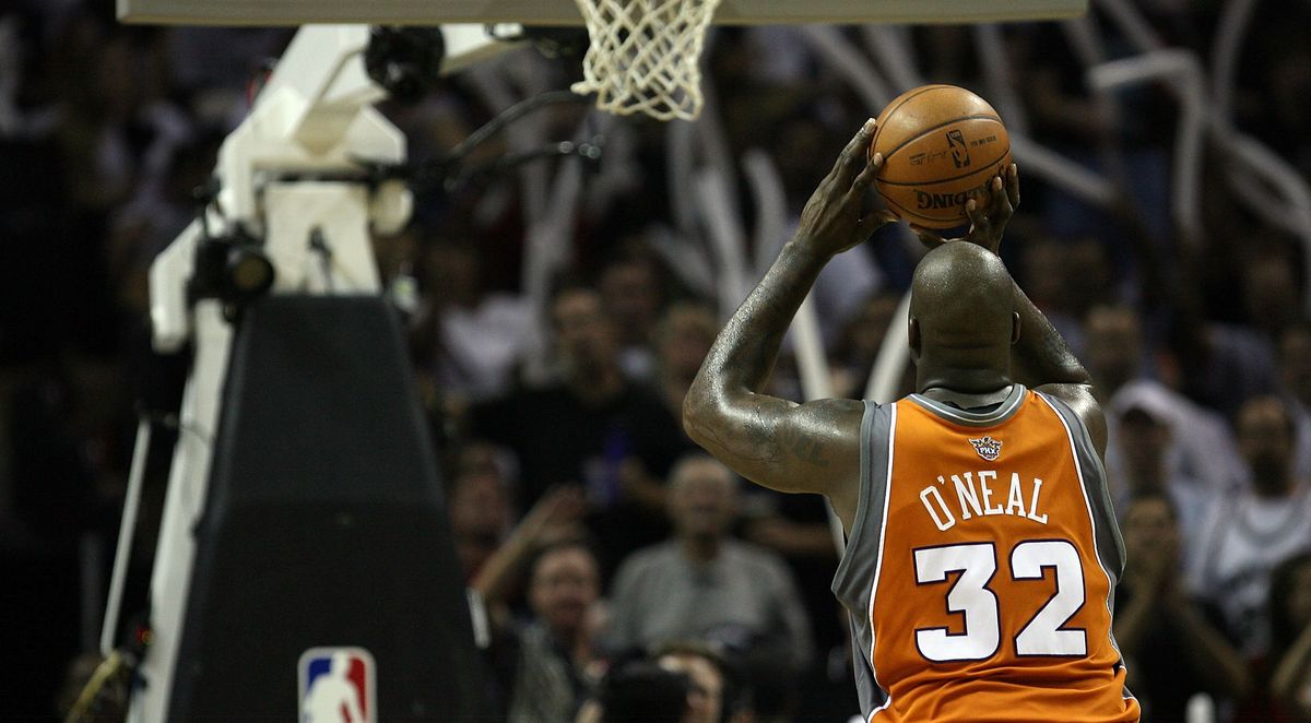 Too late for Shaq. (Photo credit: Ronald Martinez/ [object Object] )