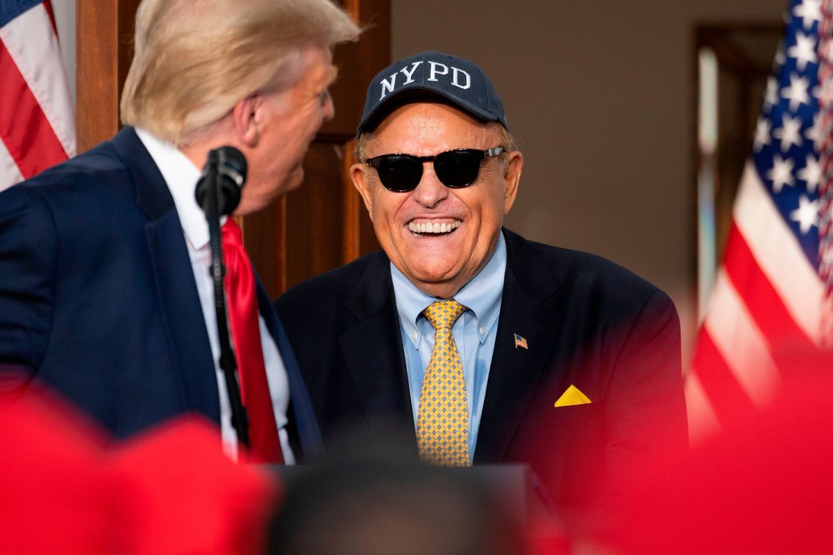 Maybe if Rudy Giuliani wore his Yankees hat instead, Trump would claim he had been in the Bronx.