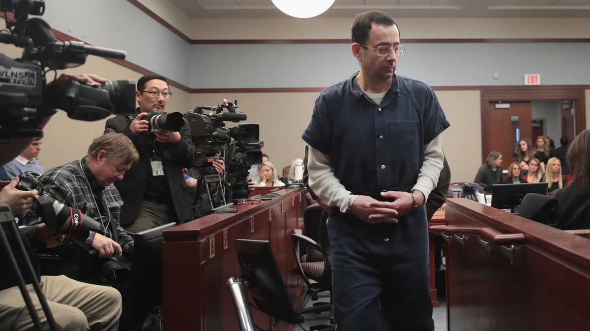 Photo of Larry Nassar in Ingham County Court: Scott Olson/ [object Object]