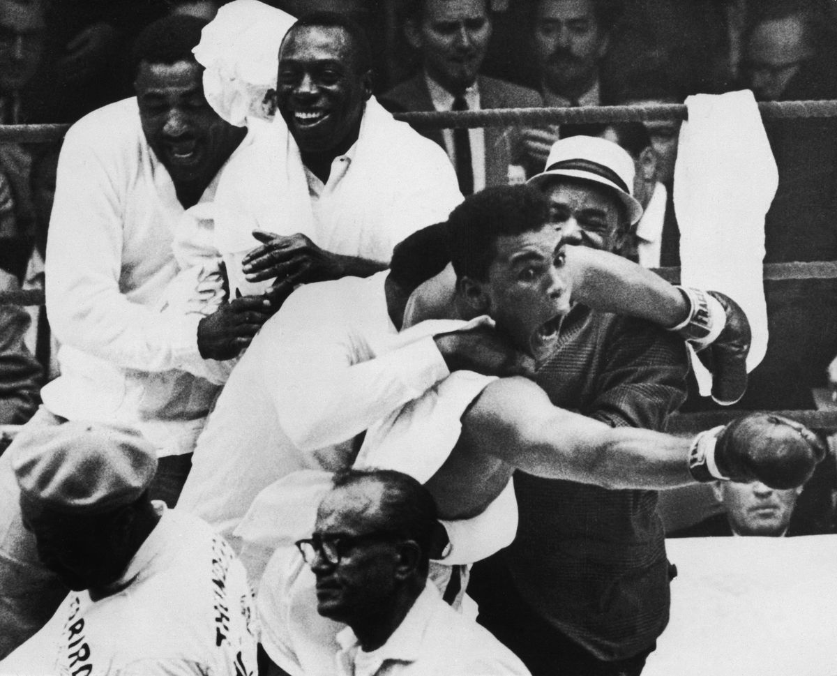 Muhammad Ali “shook up the world” when he beat Sonny Liston in Miami in 1964.