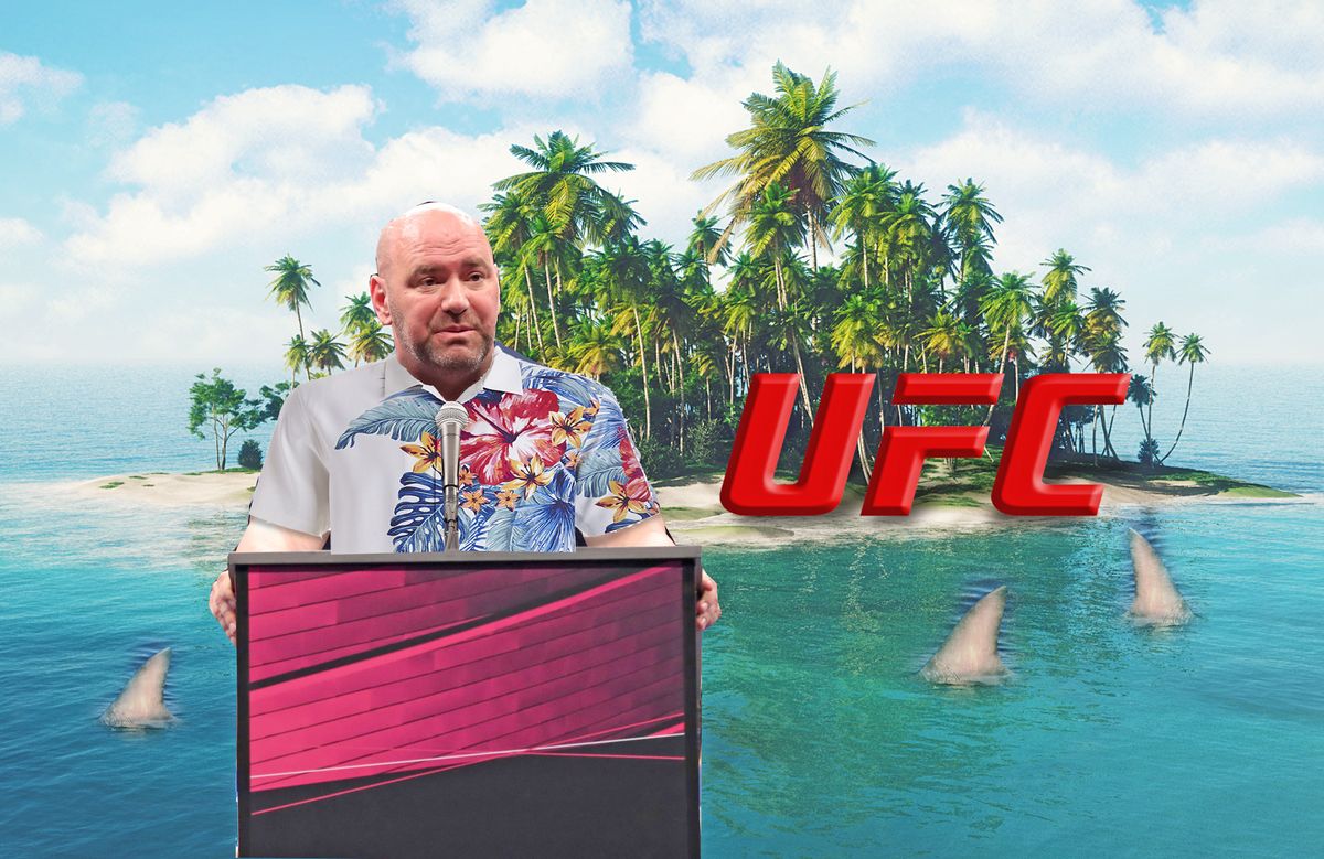 UFC boss Dana White says he’s going to hold International bouts  on an undisclosed Island. OK