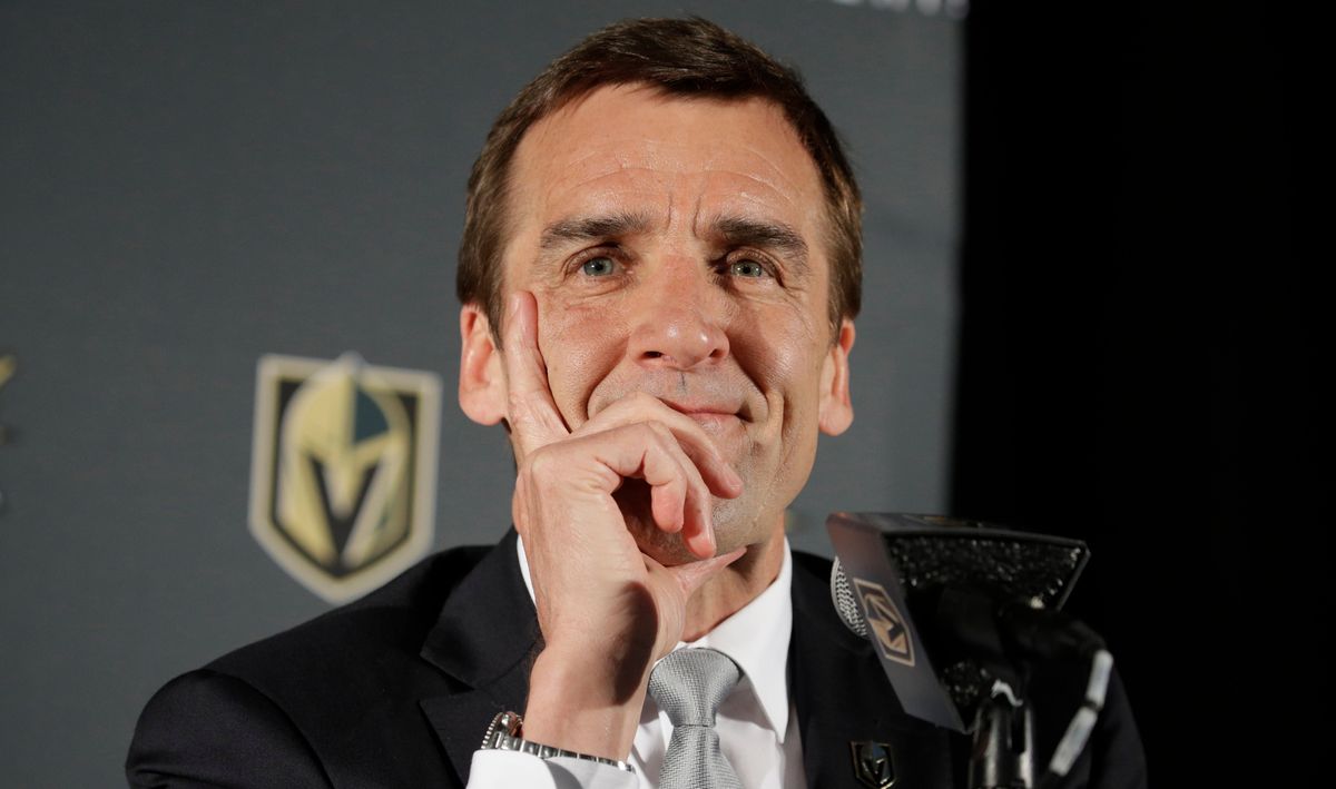 Vegas Golden Knights GM George McPhee. Photo credit: John Locher/AP Images.