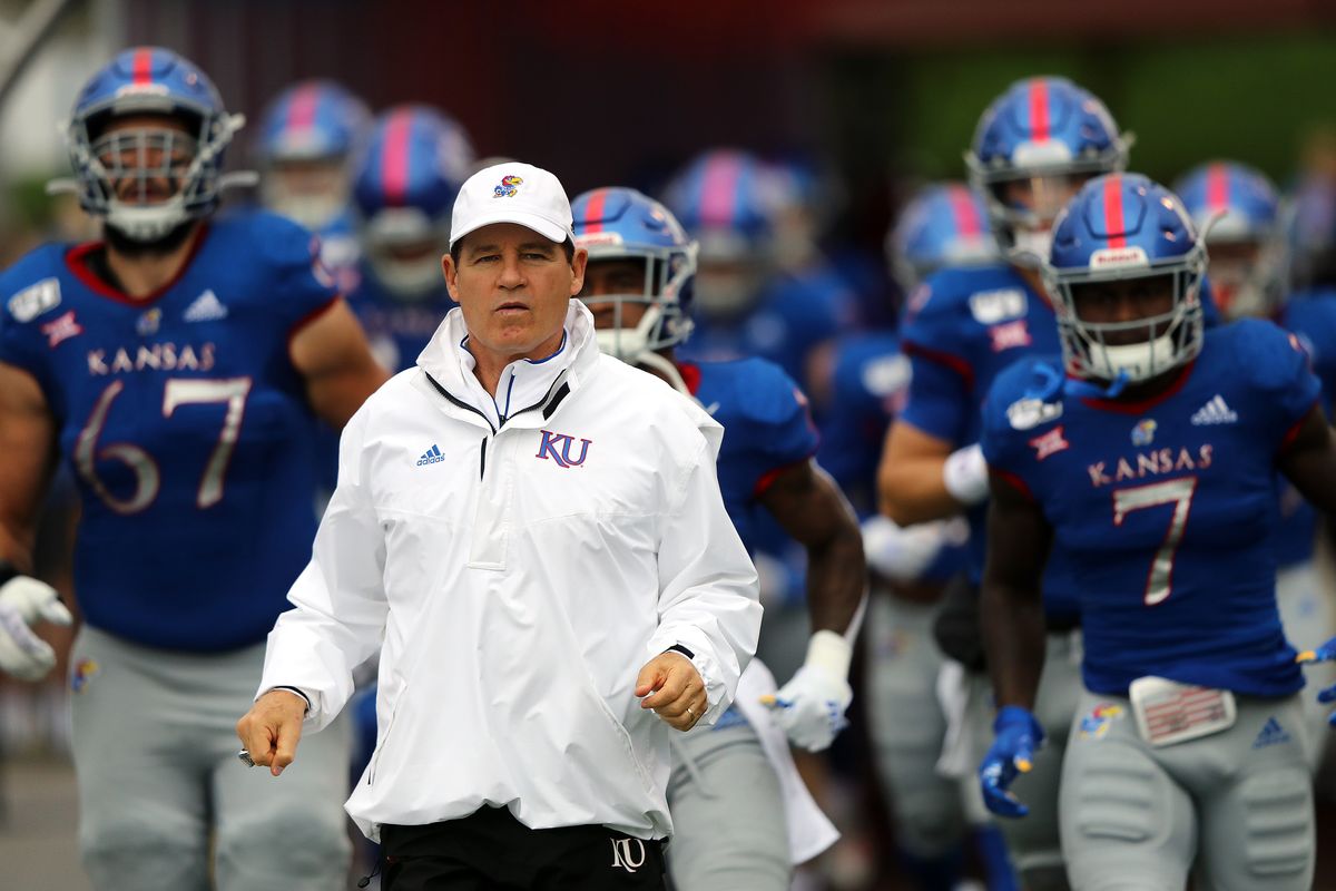 Kansas coach Les Miles tested positive for coronavirus, but the school’s AD says he could be back on the sideline by Oct. 17.