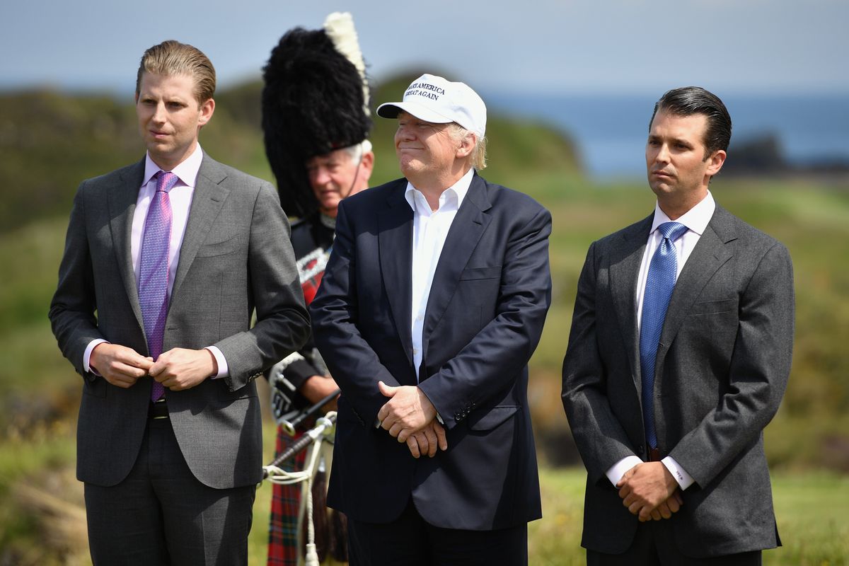 Donald Trump seen here in a still from Matthew Barney’s latest “Cremaster” film.