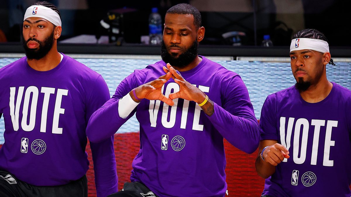 Along with the WNBA, the NBA has been at the forefront of the get out the vote effort.