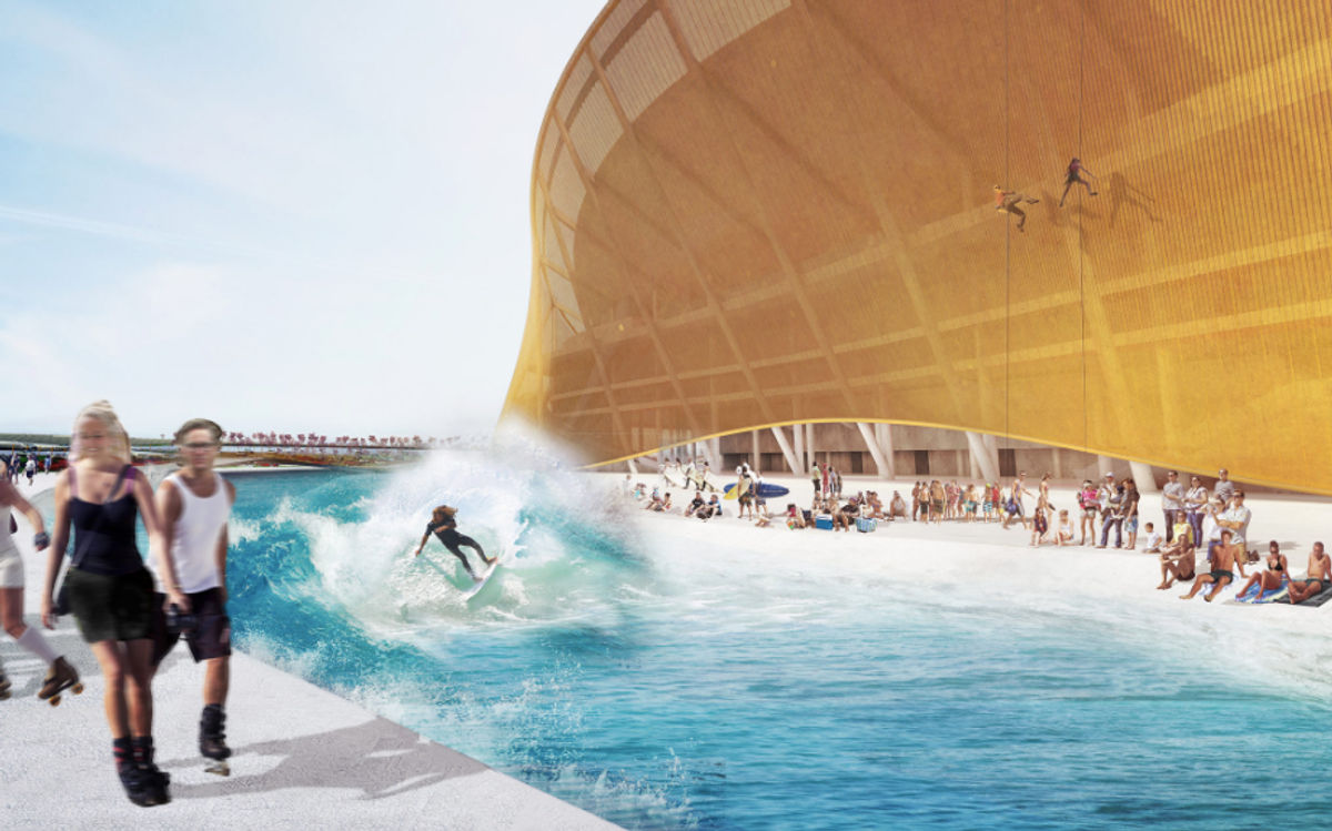 A rendering of Dan Snyder’s proposed new stadium. Seriously.