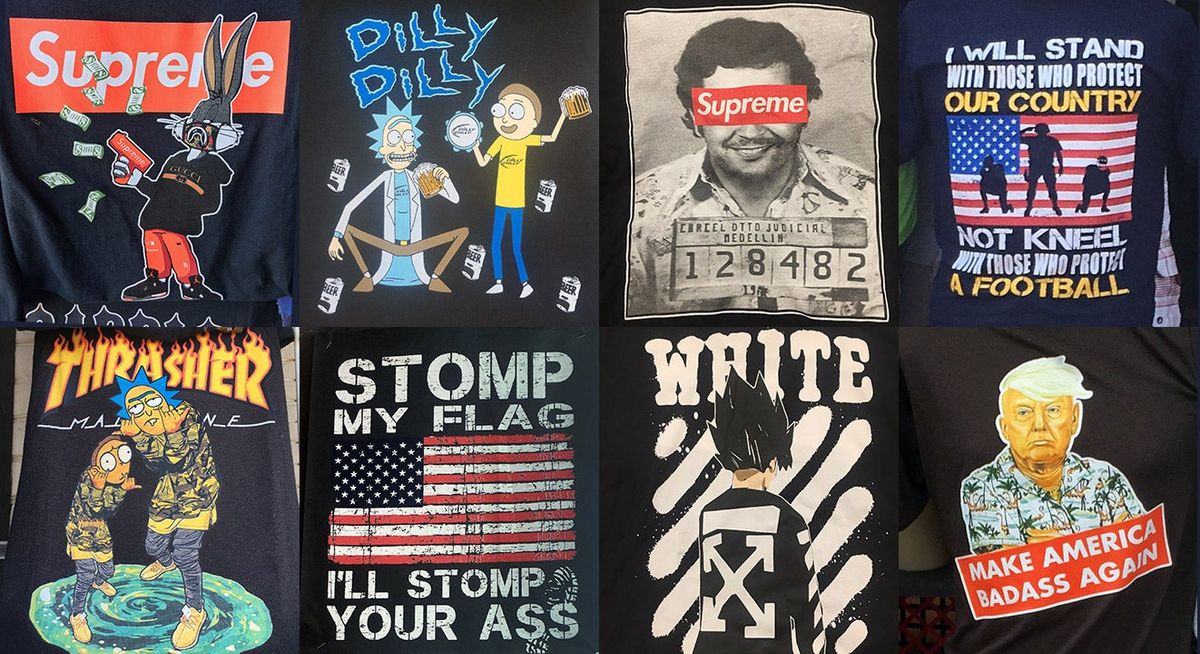 A selection of Wildwood boardwalk t-shirts this year.
