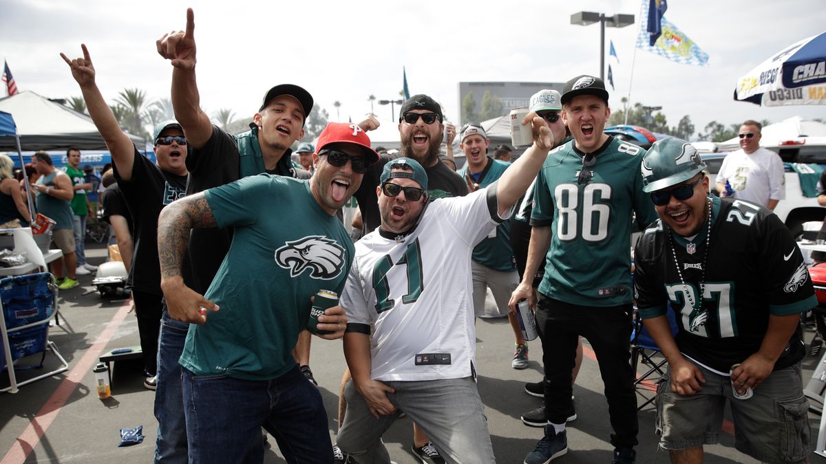 Eagles fans in L.A. Photo: Jae C. Hong/ [object Object]