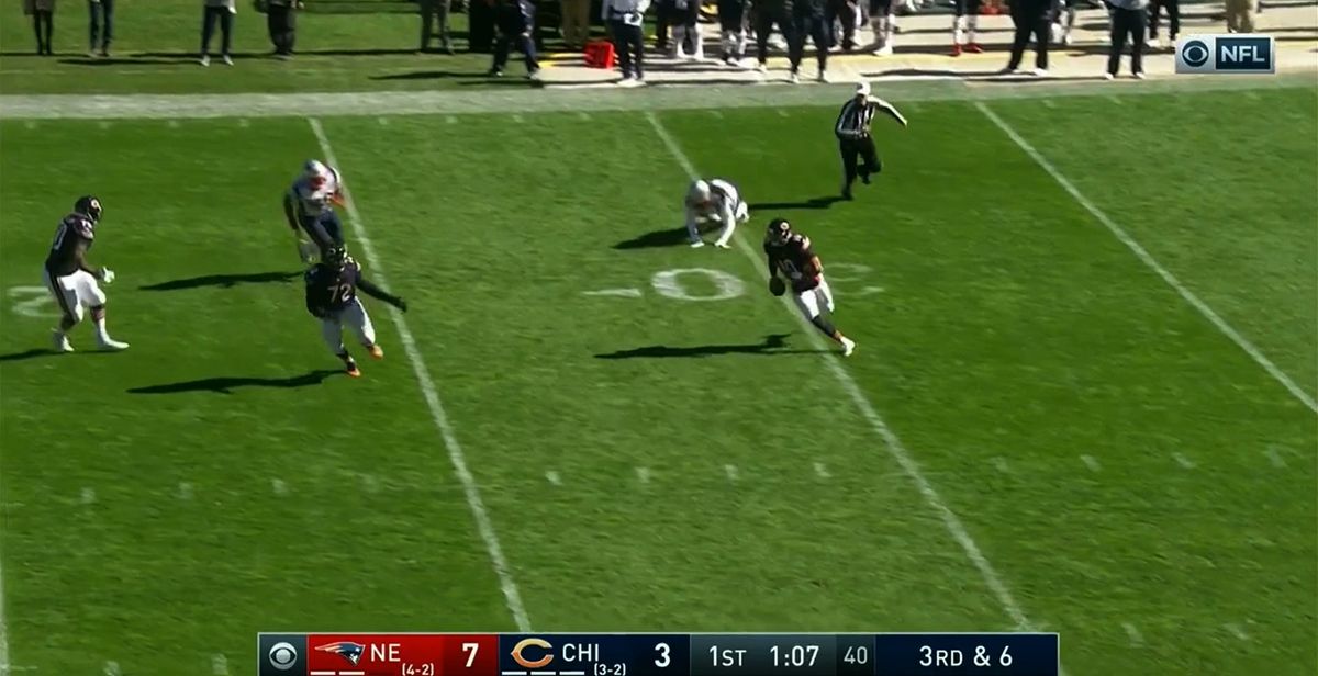Mitch Trubisky scored on this play.