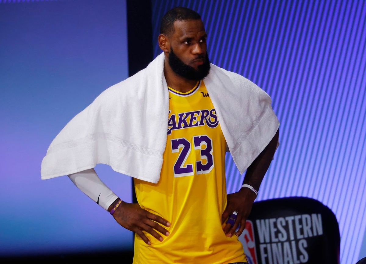 Uh-oh, he’s looking at the Nuggets like they were the ones who voted for MVP.