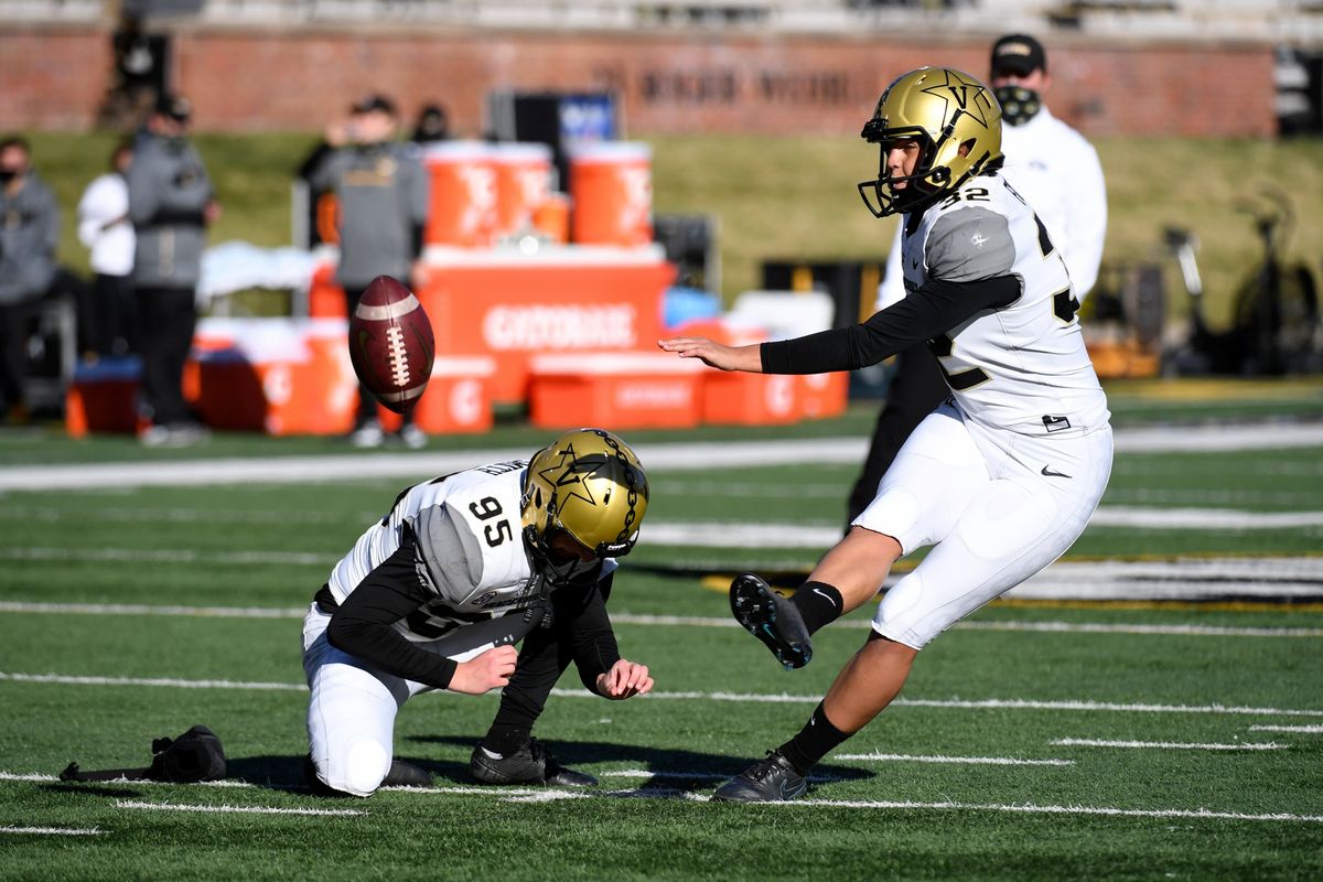 All those practice kicks like this one paid off today for Sarah Fuller.