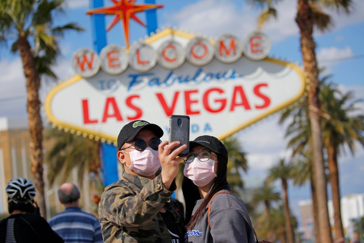 Wearing face masks in public could be the norm when Las Vegas reopens its casinos.