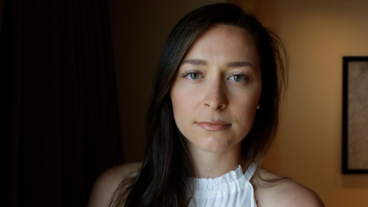 Olympic swimmer Ariana Kukors Smith poses for a photo an interview in Seattle. Kukors Smith sued USA Swimming on Monday, saying the sport’s national governing body knew her former coach sexually abused her as a minor and covered it up.