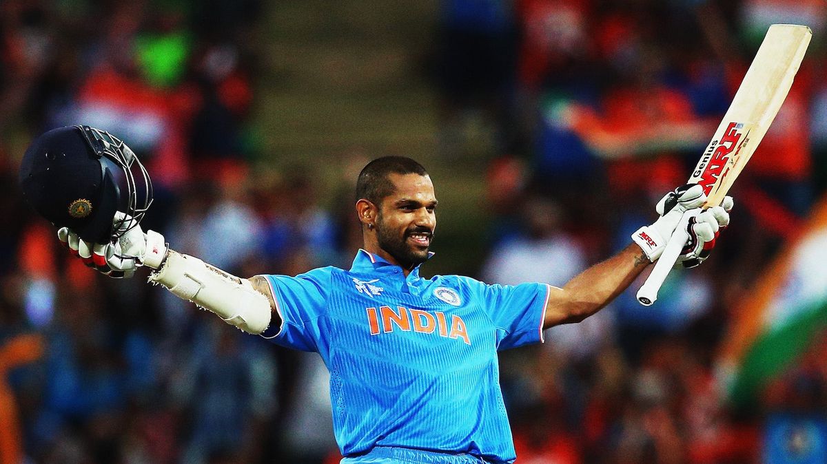 India’s Shikhar Dhawan. Photo credit: Hannah Peters/ [object Object]