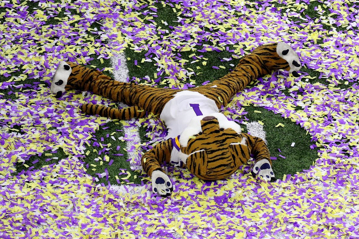 It was all too much for LSU mascot after 2020 National Championship win. When will the next title game be?