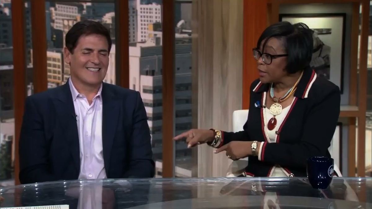 Mark Cuban and Cynthia Marshall
