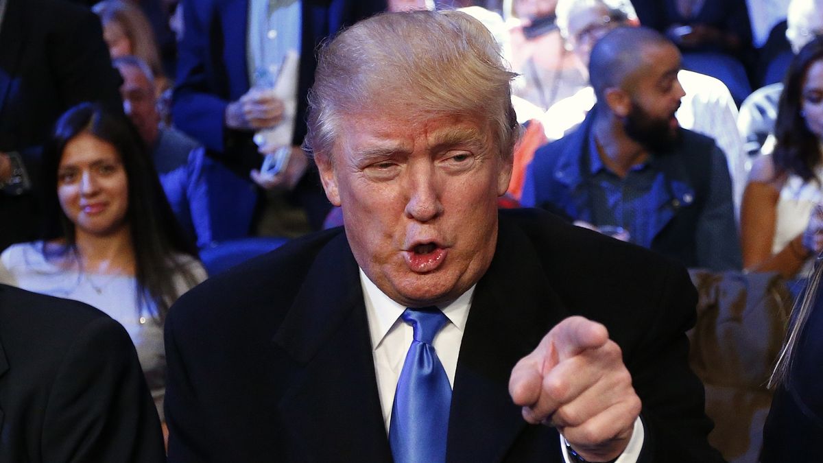Photo of Donald Trump at Madison Square Garden: Rich Schultz/ [object Object]
