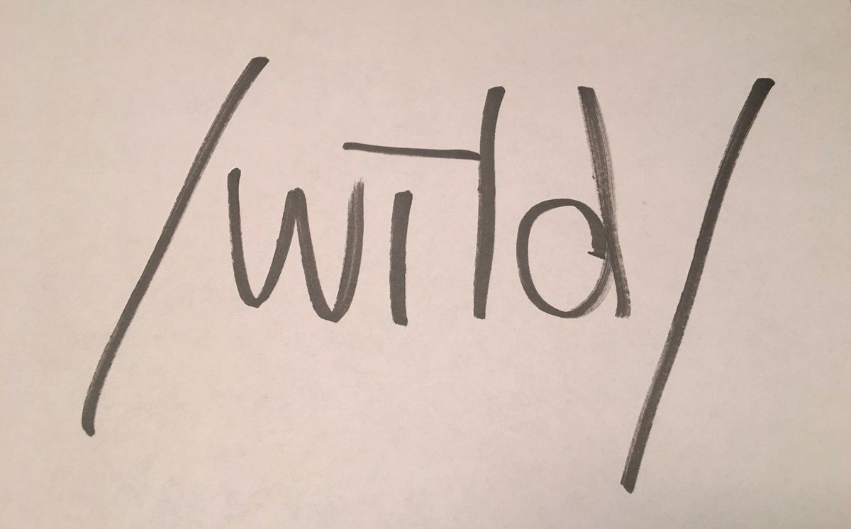 Photo by me, of the correct pronunciation, now and forever.